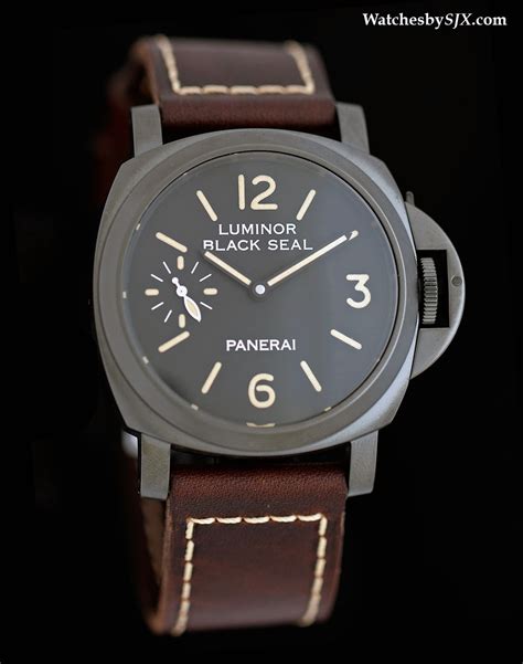 panerai black seal luminor